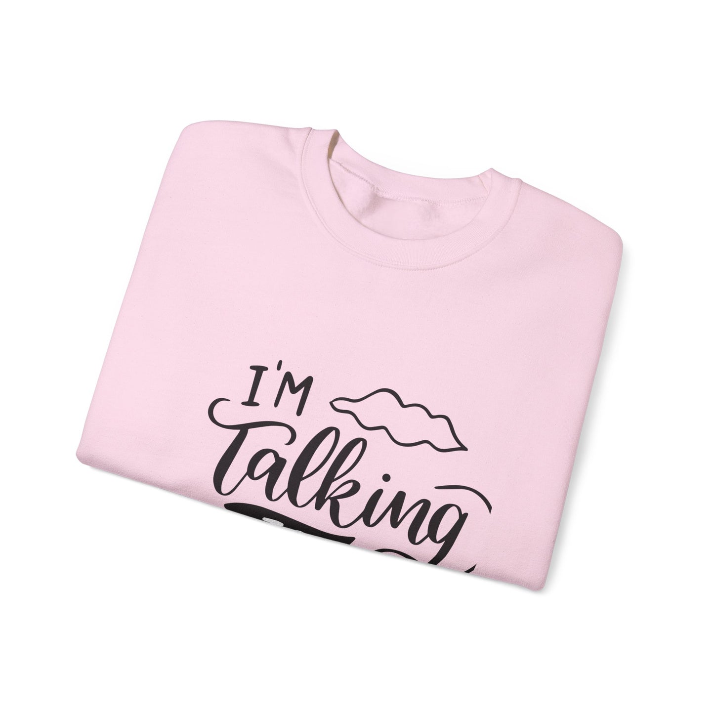 Faith-Inspired Crewneck Sweatshirt - I'm Talking to God, Cozy Christian Apparel, Inspirational Gift, Unisex, Relaxed Fit