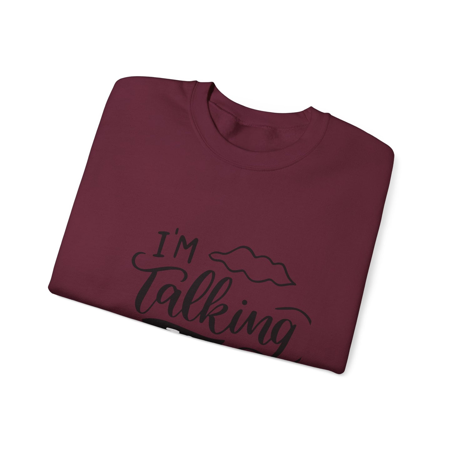 Faith-Inspired Crewneck Sweatshirt - I'm Talking to God, Cozy Christian Apparel, Inspirational Gift, Unisex, Relaxed Fit