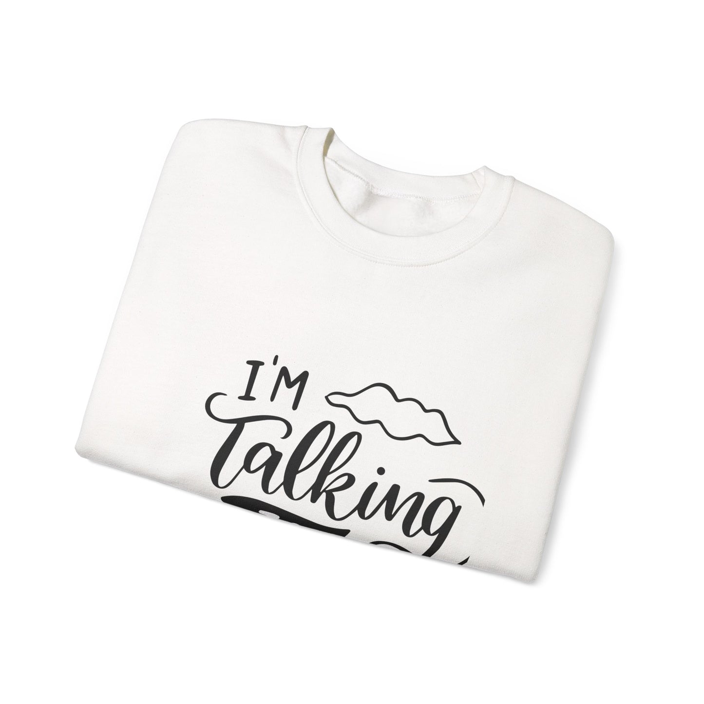 Faith-Inspired Crewneck Sweatshirt - I'm Talking to God, Cozy Christian Apparel, Inspirational Gift, Unisex, Relaxed Fit